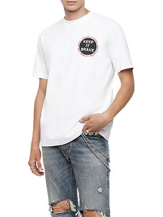 Diesel T-Just Graphic Print Short Sleeve T-Shirt, White