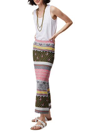 White Stuff Tribal Jersey Maxi Skirt, Dove Grey