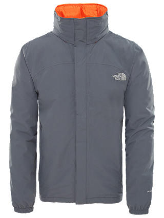 The North Face Resolve Waterproof Men's Jacket, Grey/Orange