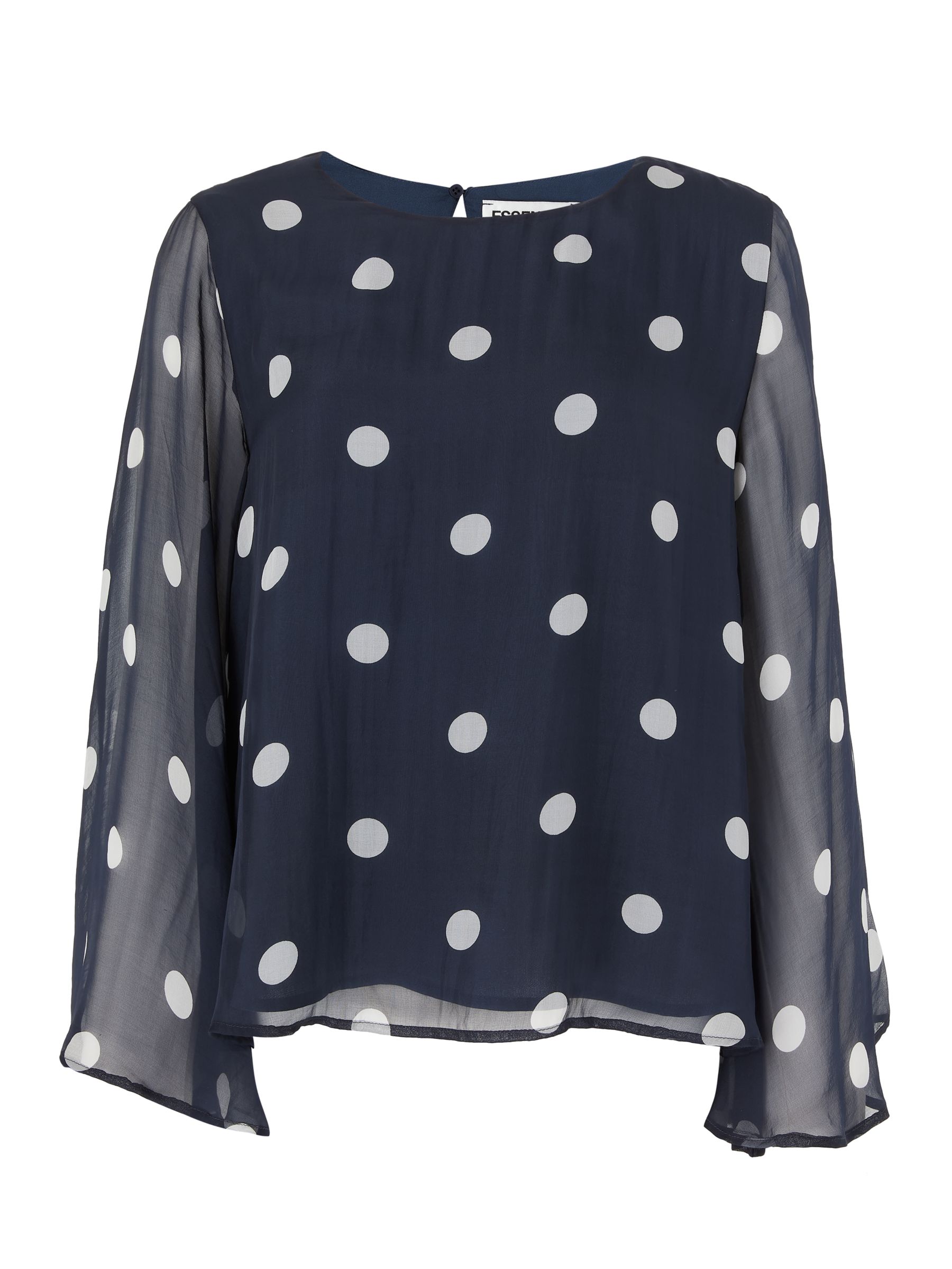 Essentiel Antwerp Ramonal Polka Dot Blouse, Black