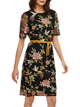 Phase Eight Embroidered Dress, Multi