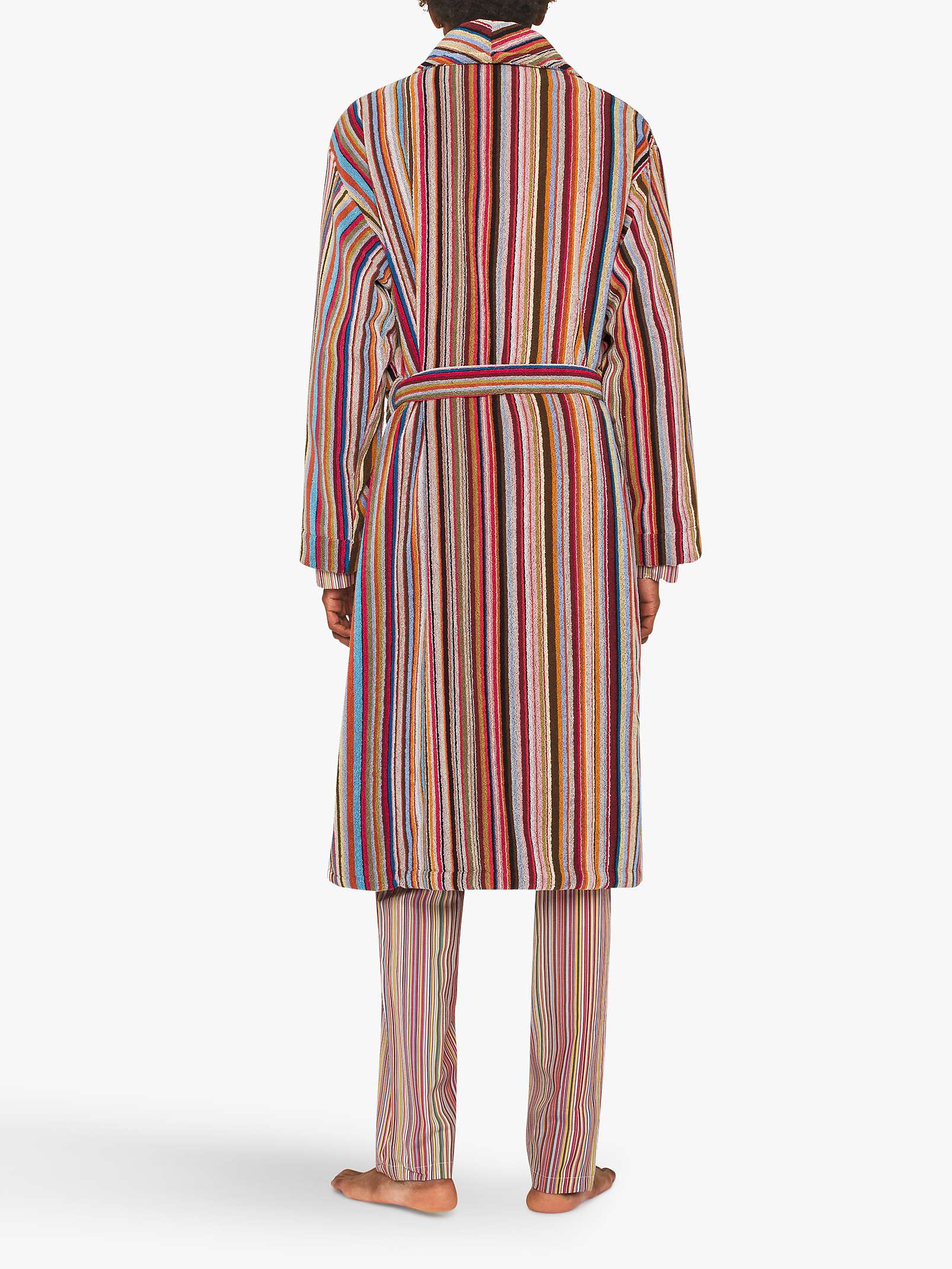 Buy Paul Smith Signature Stripe Cotton Robe, Multi Online at johnlewis.com