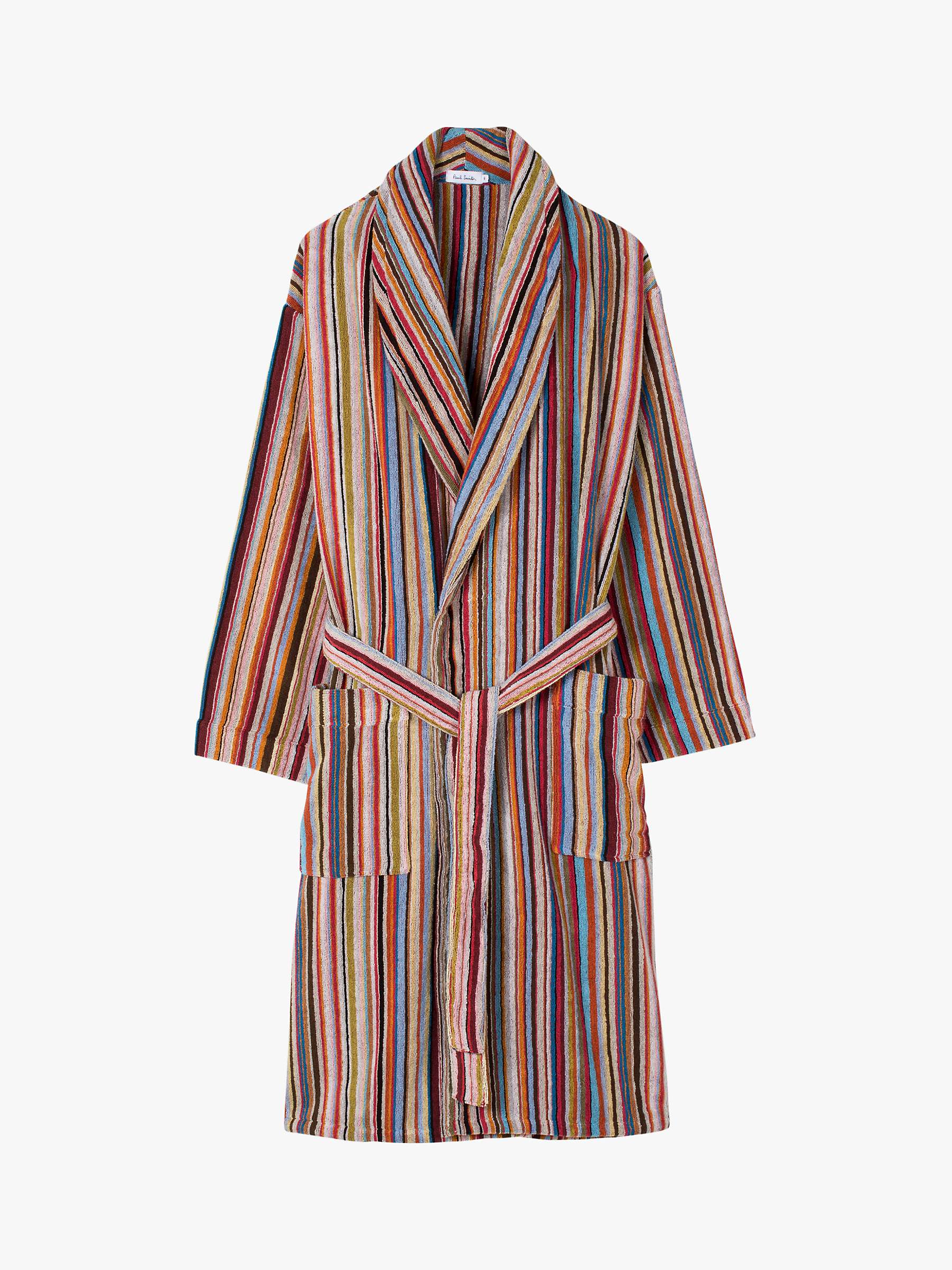 Buy Paul Smith Signature Stripe Cotton Robe, Multi Online at johnlewis.com