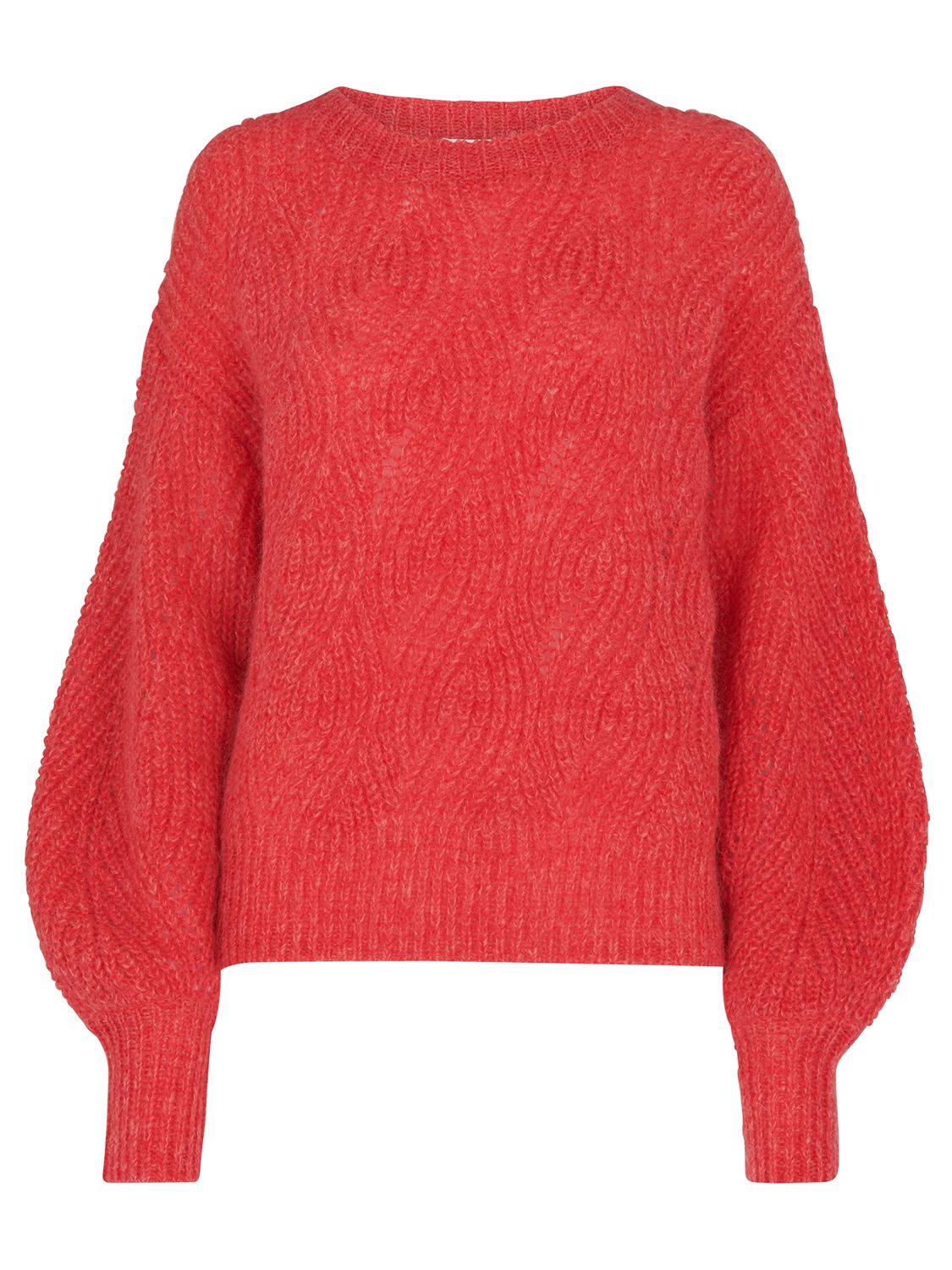 Whistles Sophia Mohair Sweater, Red