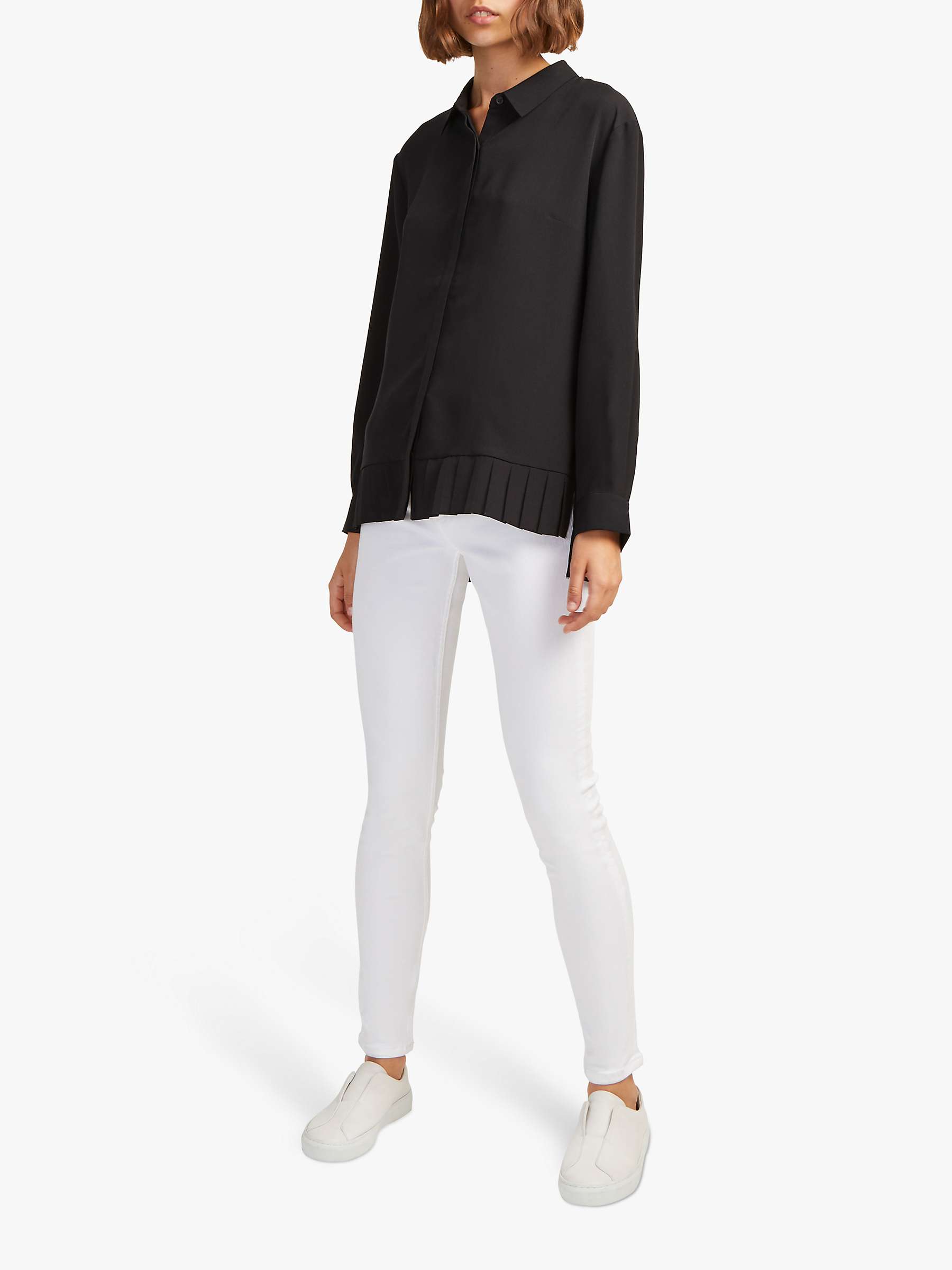 Buy French Connection Crepe Pleat Shirt Online at johnlewis.com