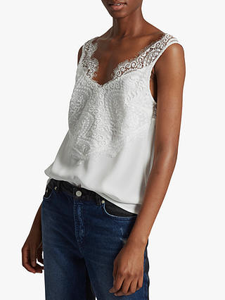 French Connection Light Woven Lace Top