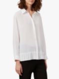 French Connection Crepe Pleat Shirt, White