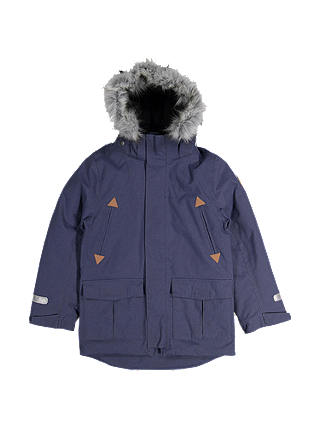 Polarn O. Pyret Children's Parka Coat, Blue