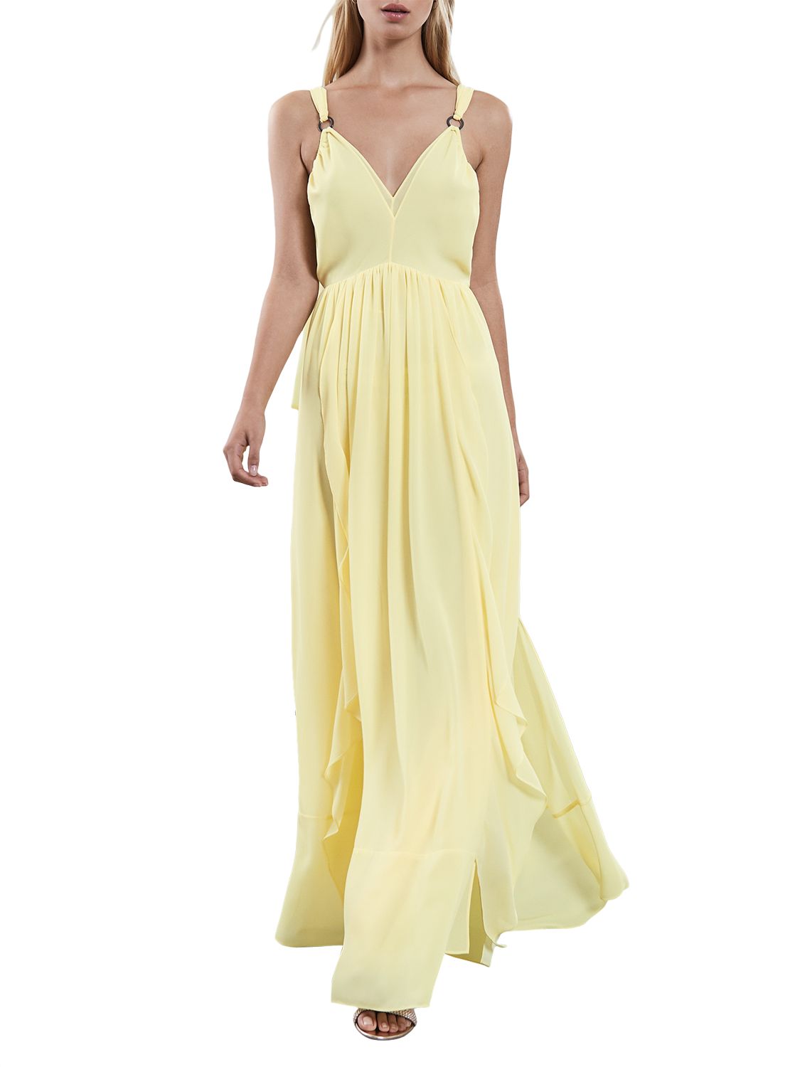 Reiss Carlotta Strappy Dress, Yellow