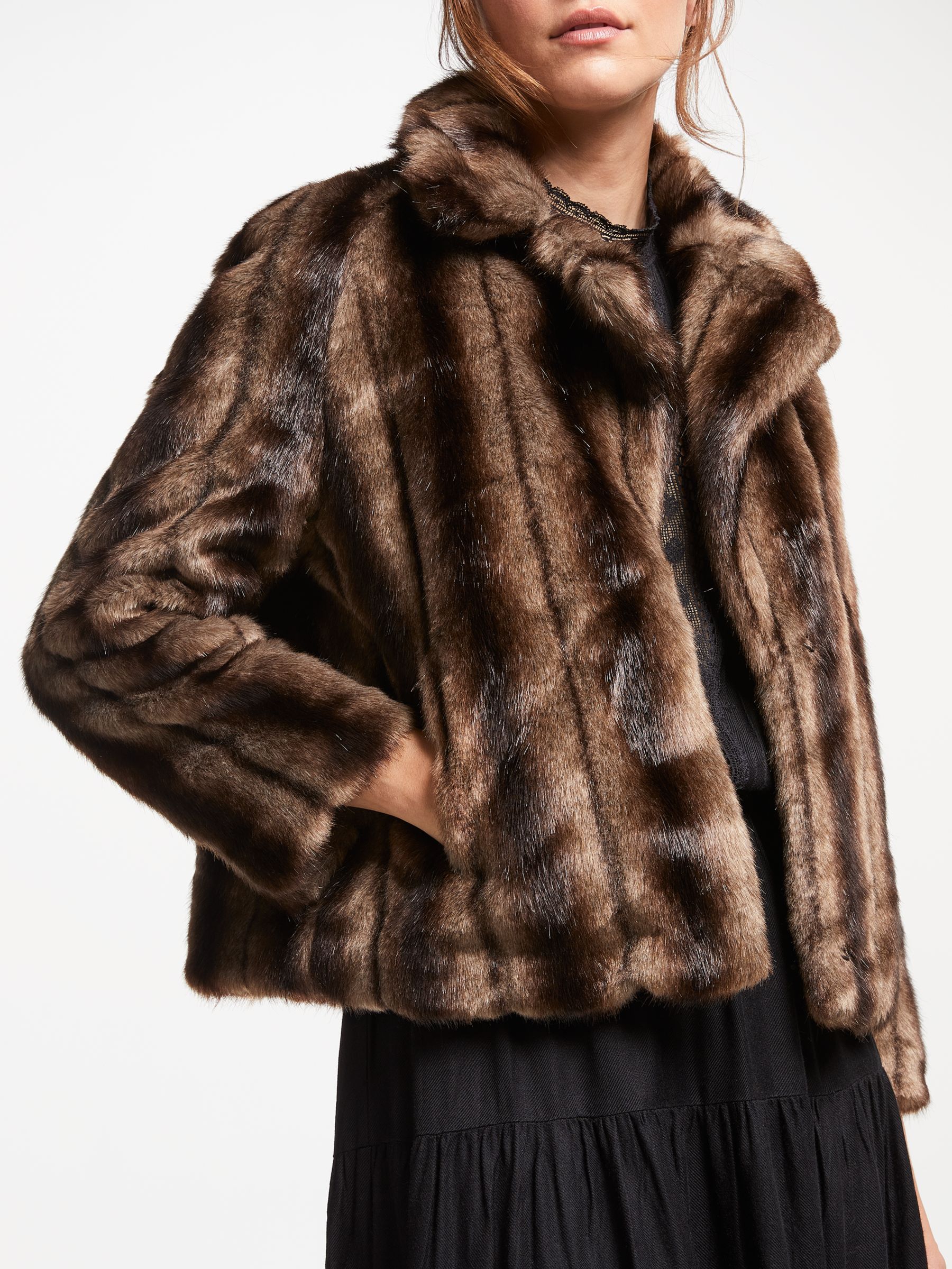 Swildens Trial Faux Fur Coat, Brown