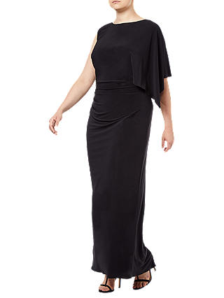 Adrianna Papell Maxi Jersey Dress, Black