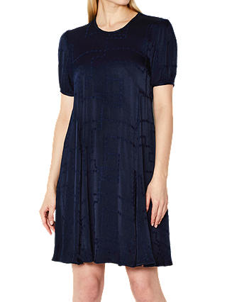 Ghost Charlotte Embroidered Dress, Navy