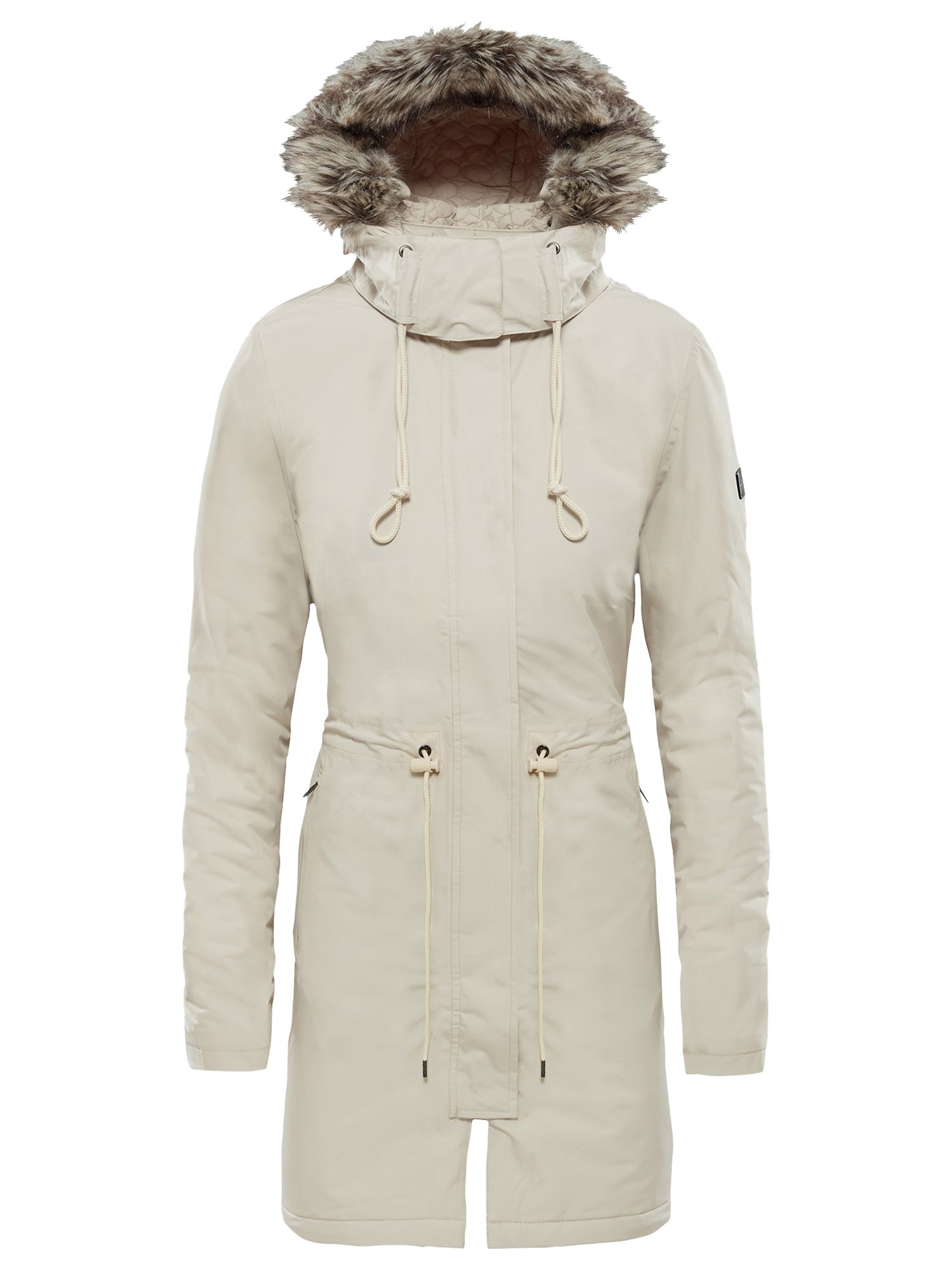 The North Face Zaneck Women's Waterproof Jacket, Peyote Beige at John ...