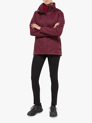 The North Face Evolve Triclimate Women's Jacket, Fig Brown/Rumba Red
