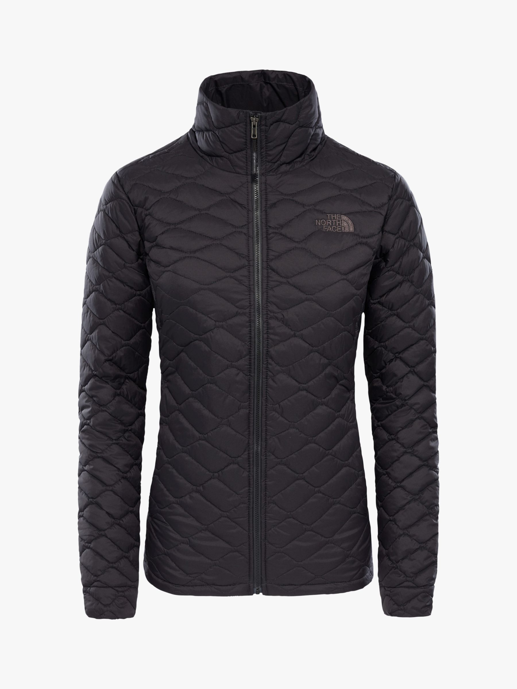 north face women's black quilted jacket