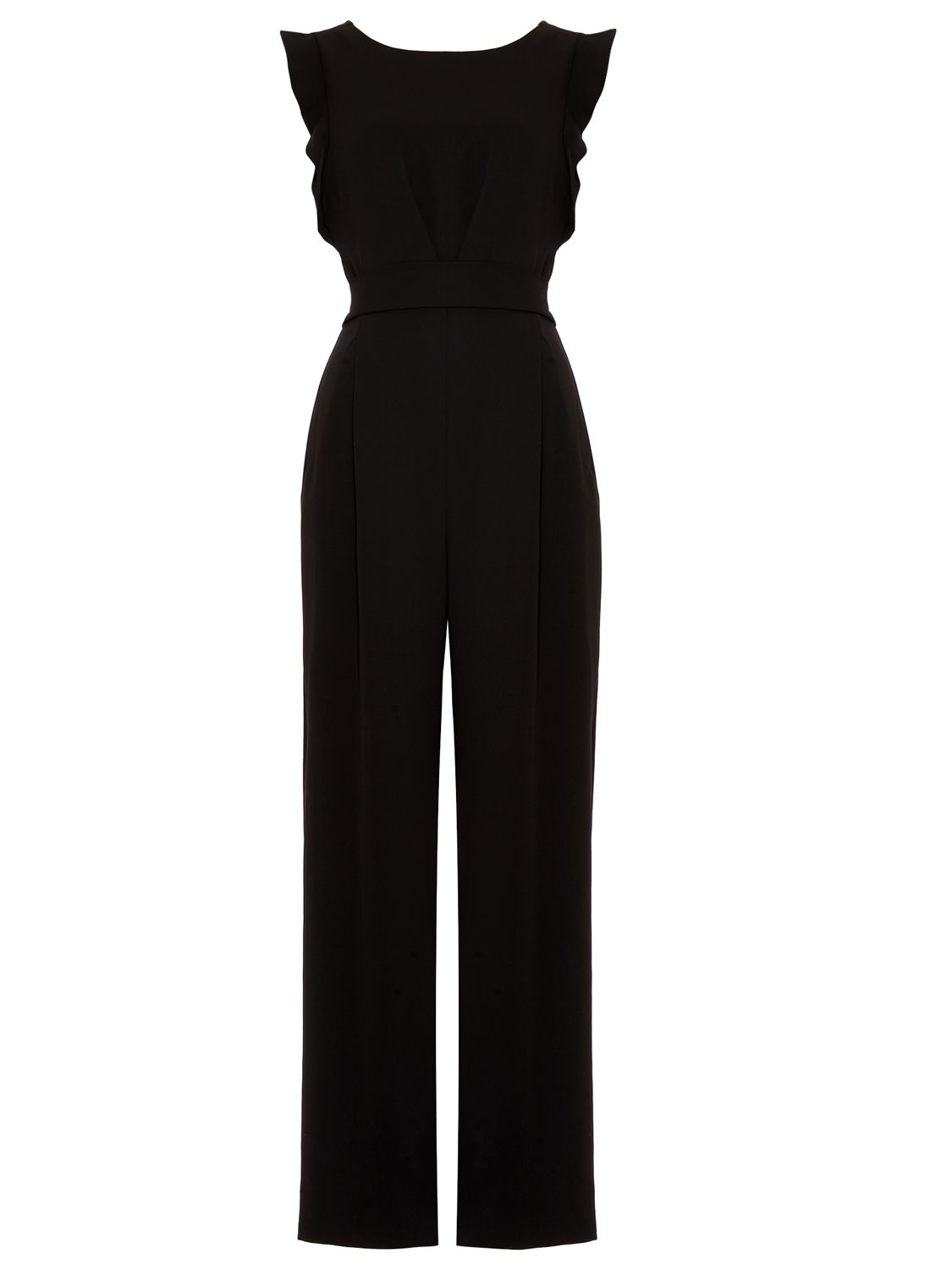 Phase Eight Victoriana Jumpsuit, Black at John Lewis & Partners