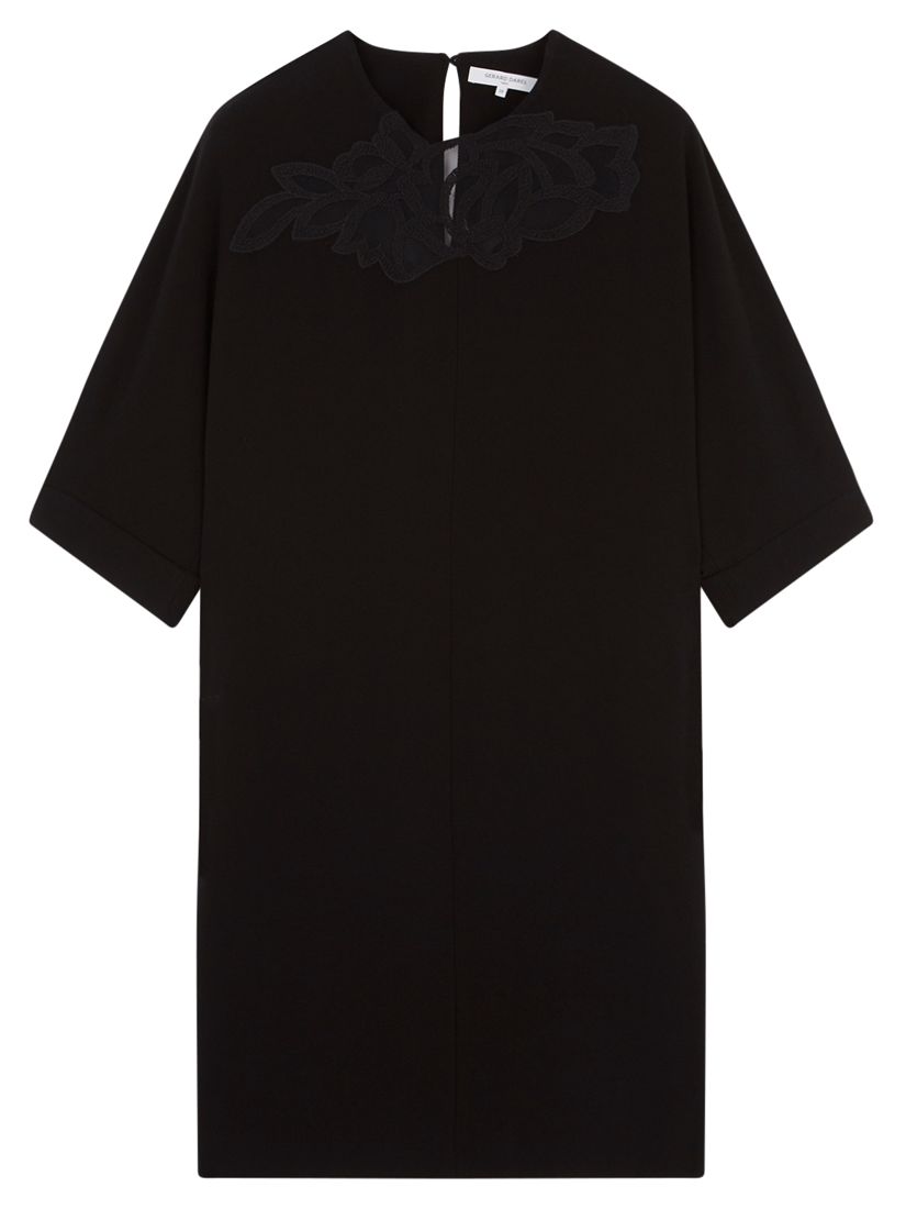 Gerard Darel Apolline Lace Detail Dress, Black