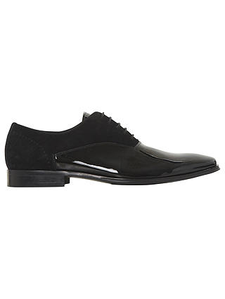 Dune Pellegrino Contrasting Oxford Shoes, Black