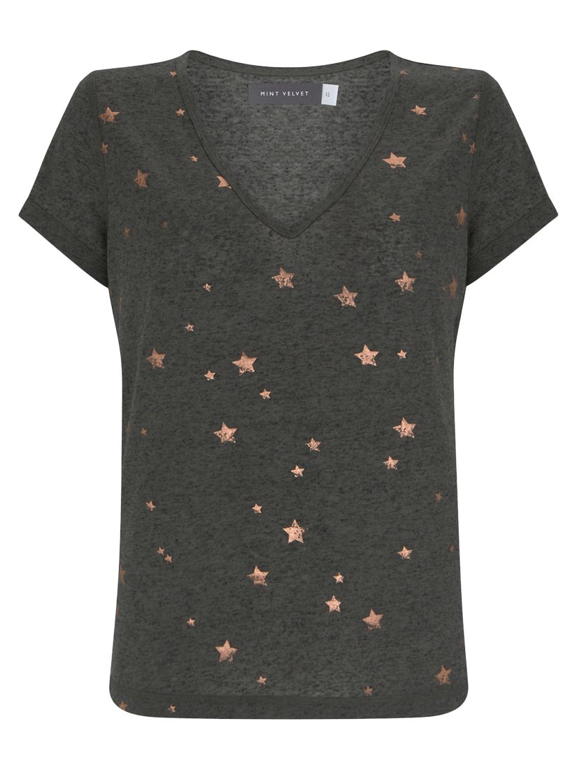 Mint Velvet Star Print T-Shirt