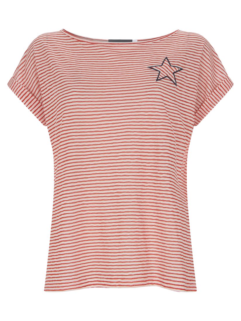 Mint Velvet Star Stripe T-Shirt, Multi