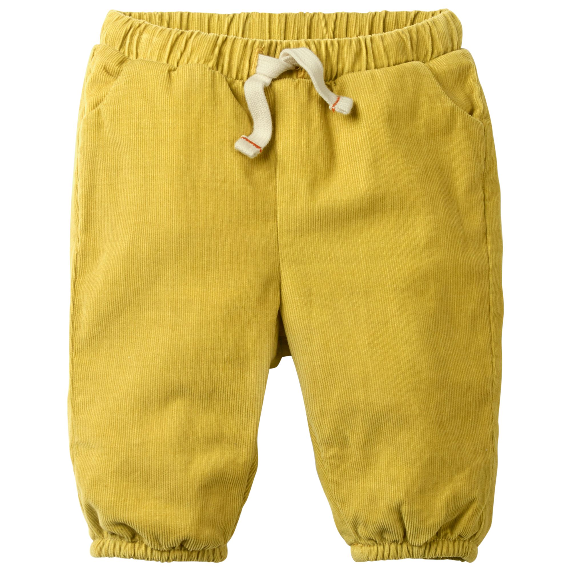 Mini Boden Baby Pocket Pet Trousers, Sunshine Yellow