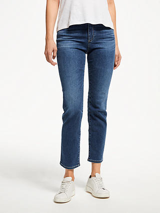 AG The Isabelle High Rise Straight Cropped Jean, 10 Years Cambria
