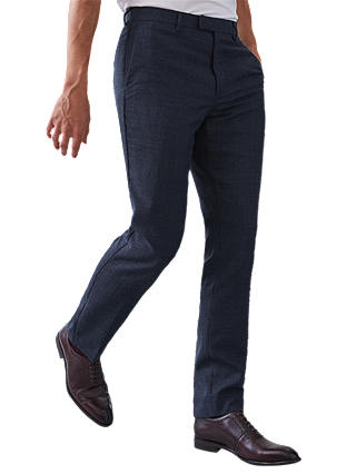 Reiss Vapour Textured Slim Fit Suit Trousers, Indigo