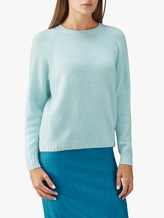 Pure Collection Cashmere Lofty Jumper, Frosted Opal