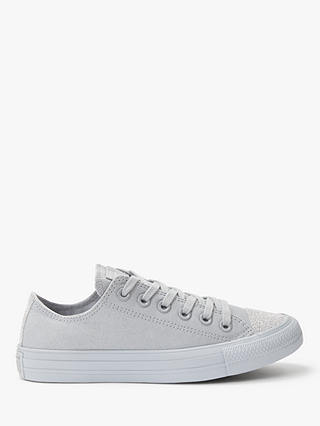 Converse Women's Chuck Taylor Glitter Trainers, Wolf Grey/Silver