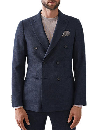 Reiss Vapour Textured Slim Fit Suit Jacket, Indigo