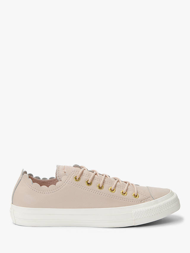 Converse Women's Chuck Taylor Scalloped Trainers, Blush Leather