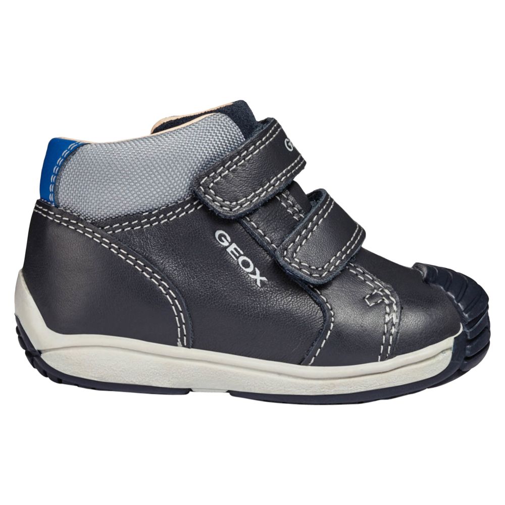 Geox Children's Toledo Riptape Shoes, Navy/Grey