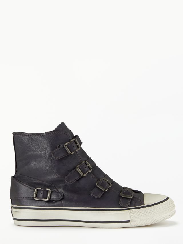 Ash Virgin Hi Top Leather Trainers Graphite 4