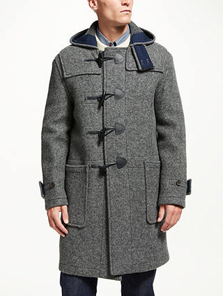 Gloverall for John Lewis & Partners Full Monty Duffle Coat, Charcoal