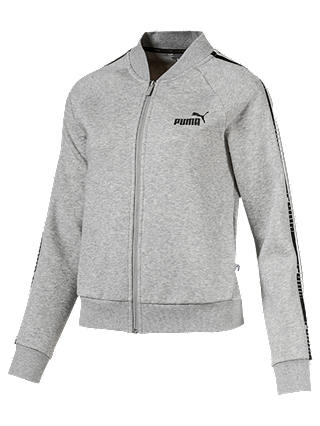 PUMA Tape Fleece Women's Training Jacket, Light Grey Heather