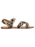 Kurt Geiger London Dahlia Cross Strap Flat Sandals, Natural