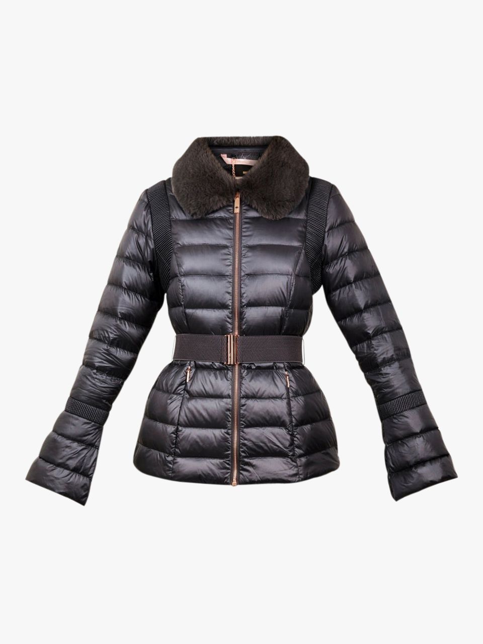 Ted Baker Yelta Quilted Down Jacket, Grey, 0
