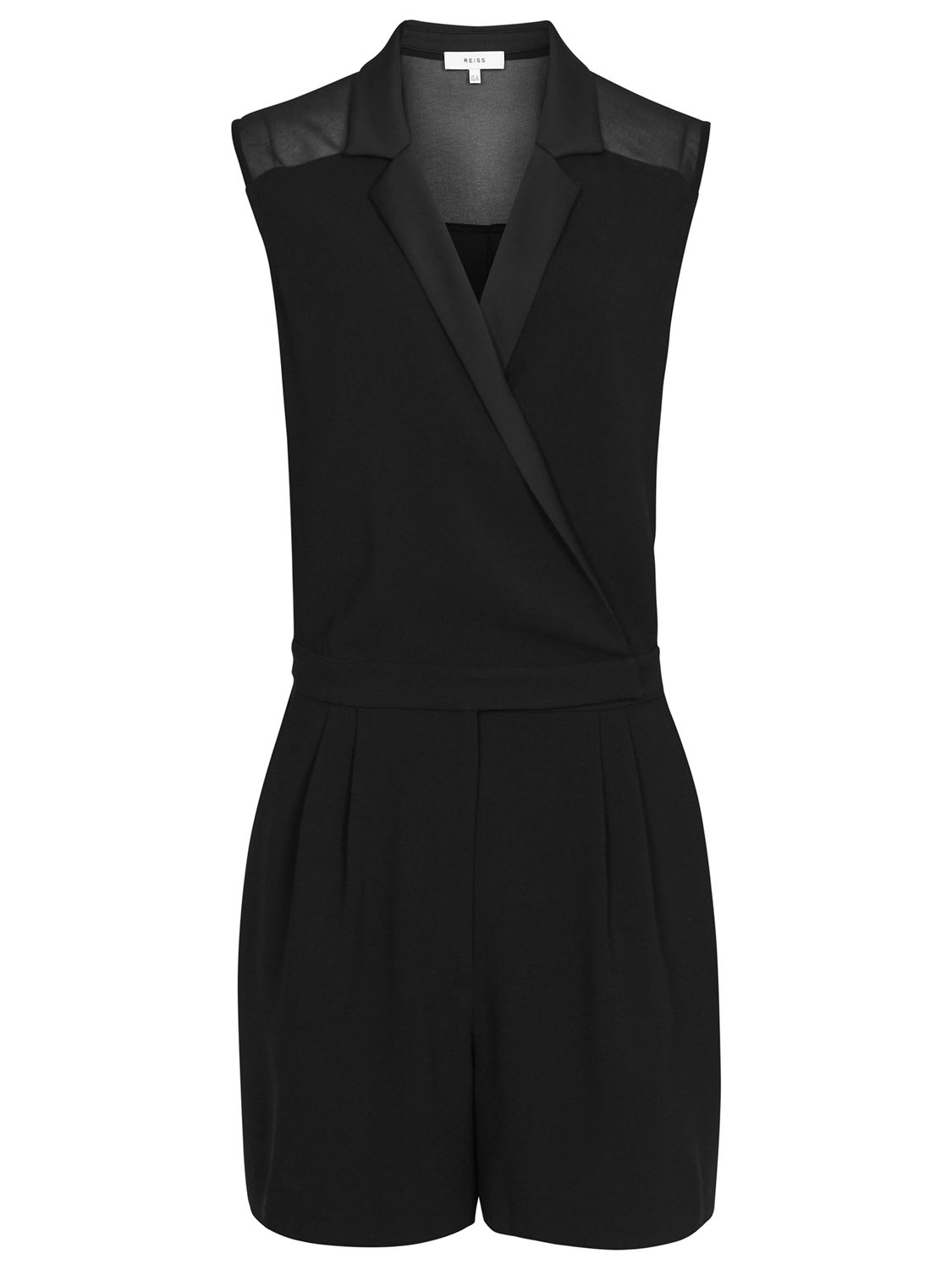 reiss black playsuit