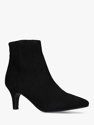 Carvela Comfort Romy Stiletto Pointed Toe Suede Ankle Boots