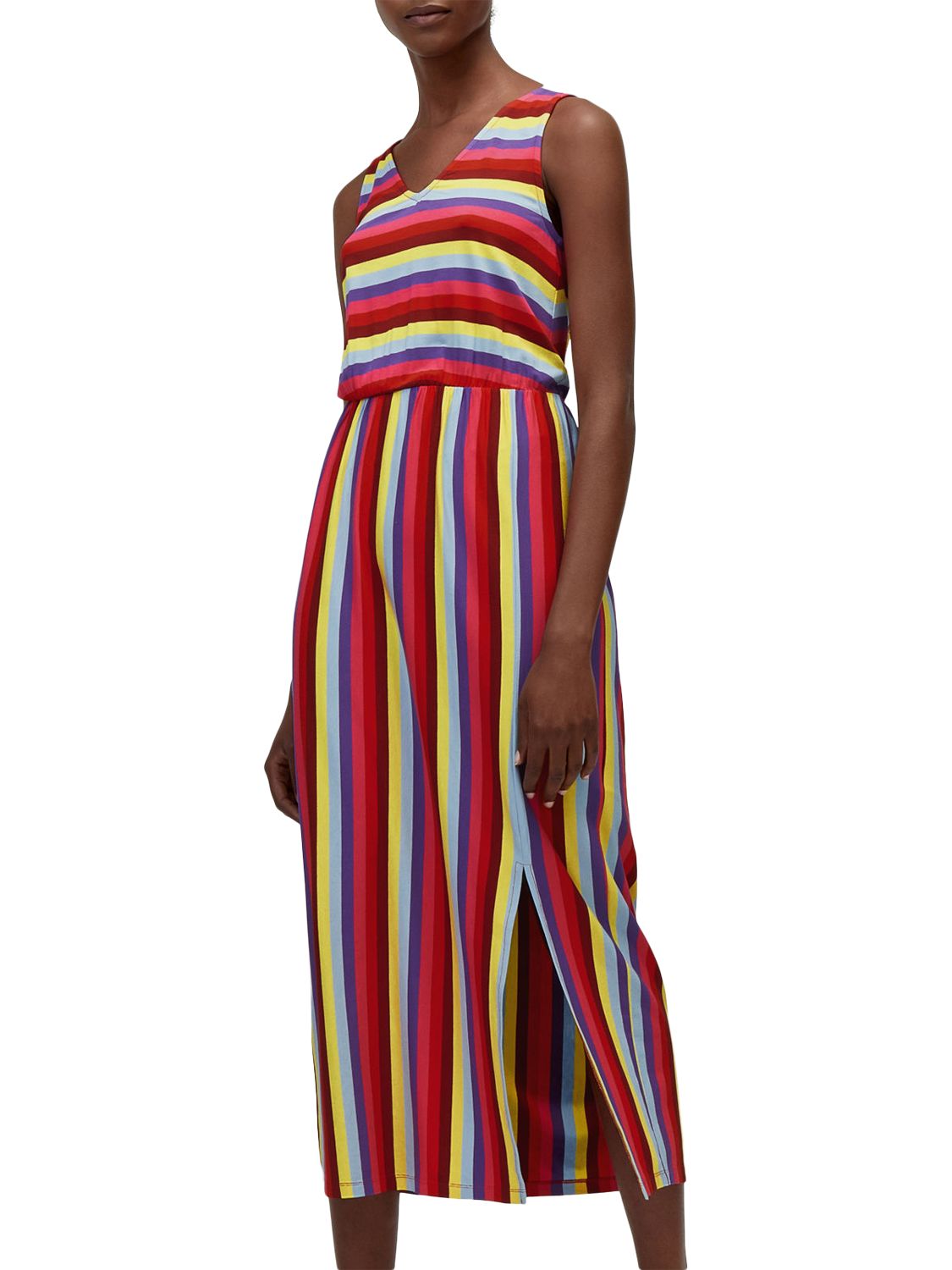 Warehouse Rainbow Maxi Dress, Multi