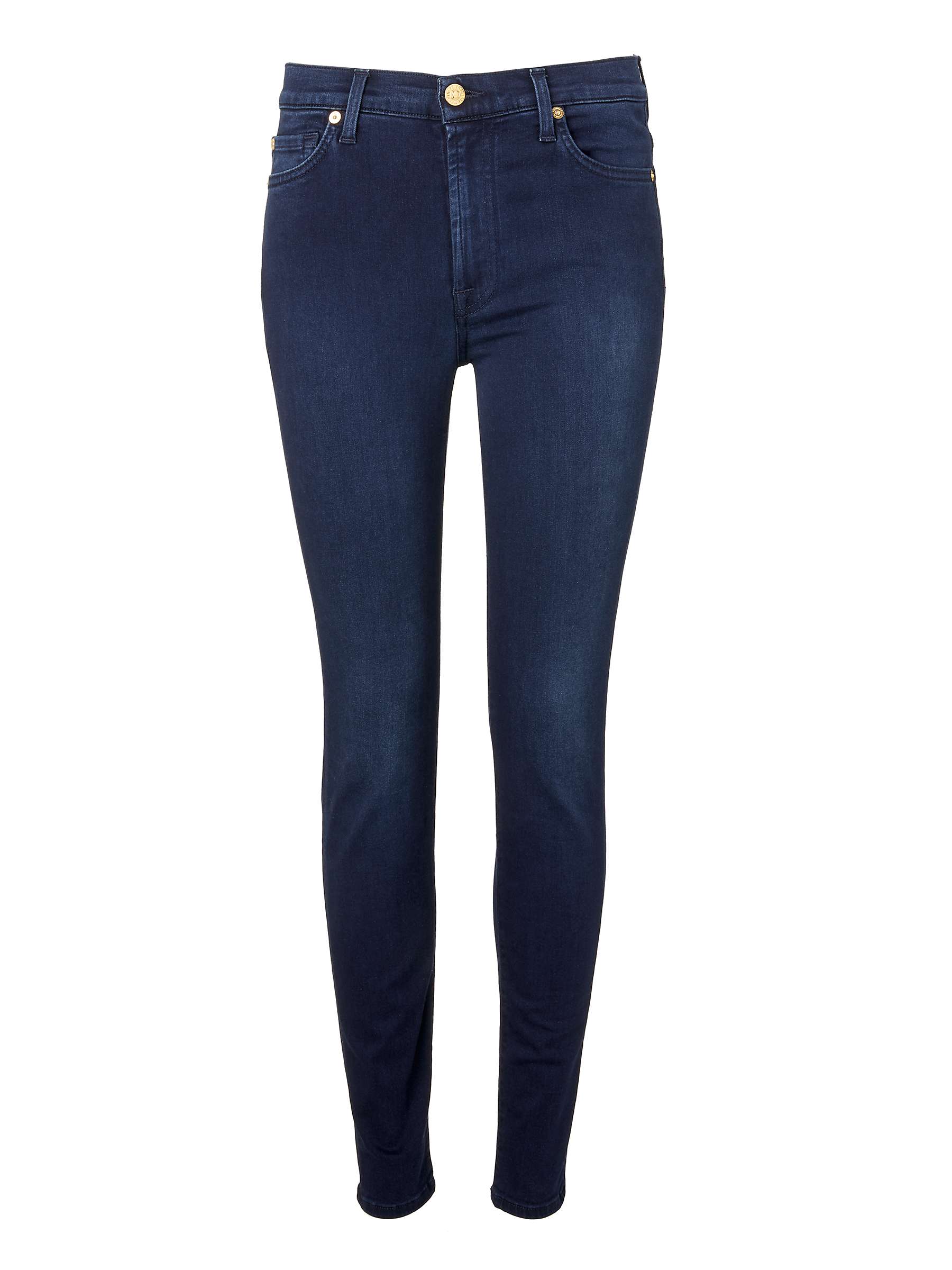 7 For All Mankind Slim Illusion Luxe Jeans, Rich Indigo at John Lewis ...