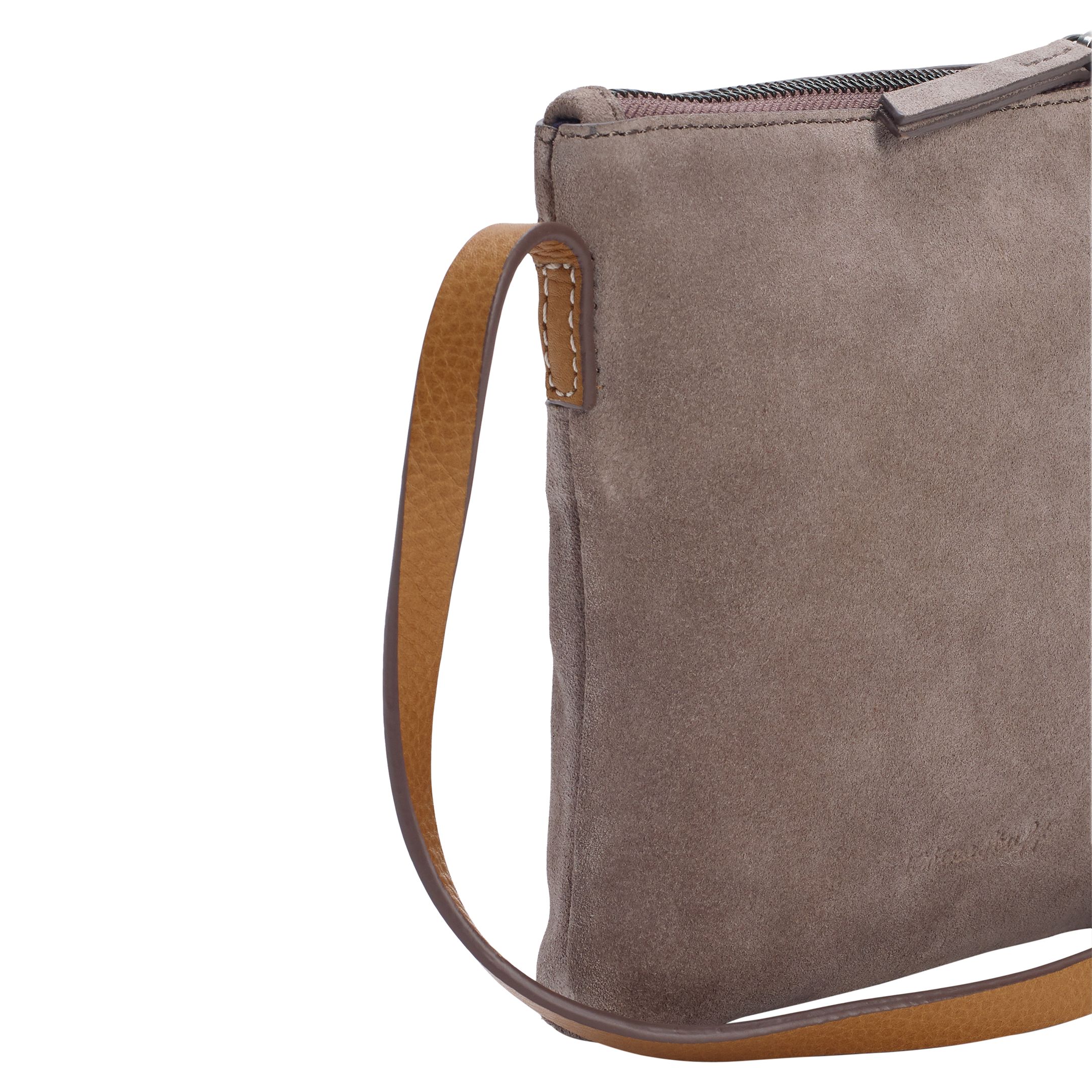 White Stuff Suede Cross Body Bag, Taupe at John Lewis & Partners