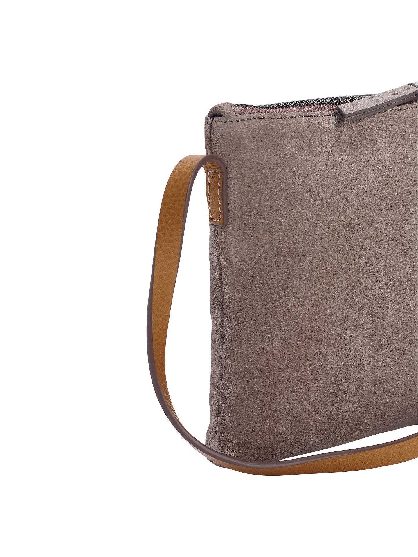 White Stuff Suede Cross Body Bag, Taupe at John Lewis & Partners