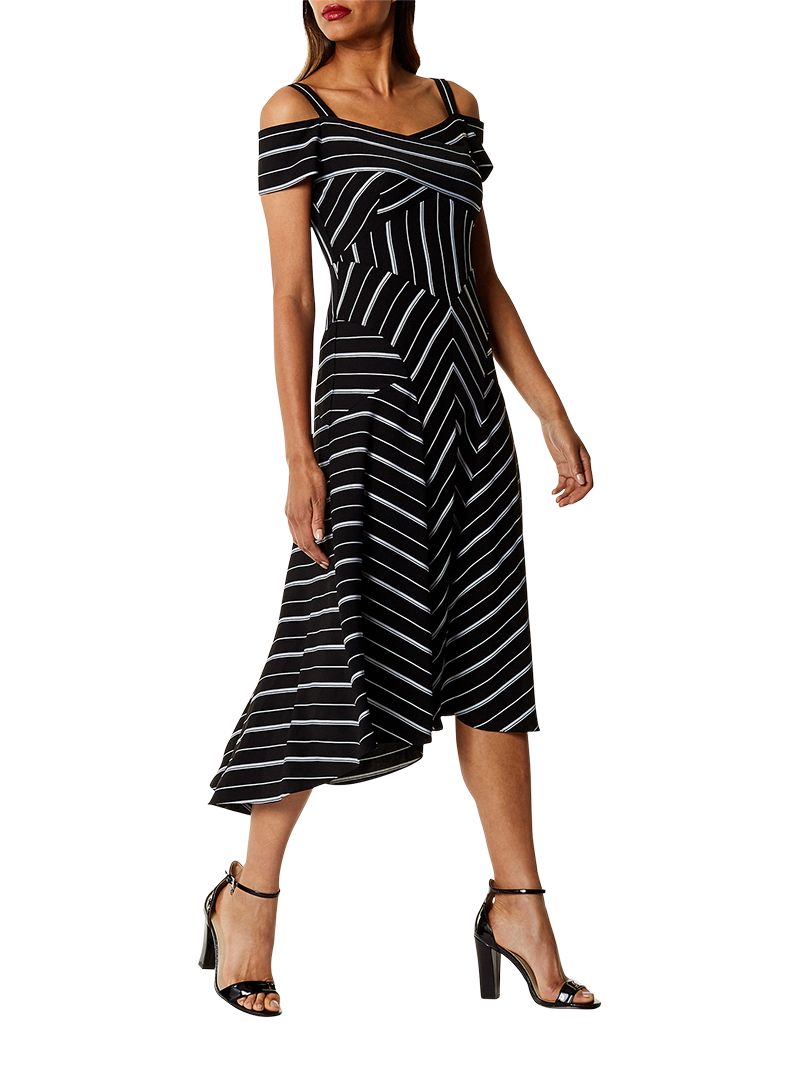 karen millen cold shoulder midi dress