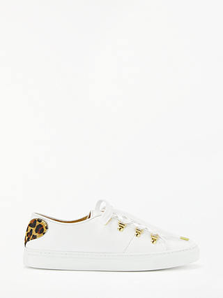 Rogue Tough Love Lace Up Trainers, White Leather