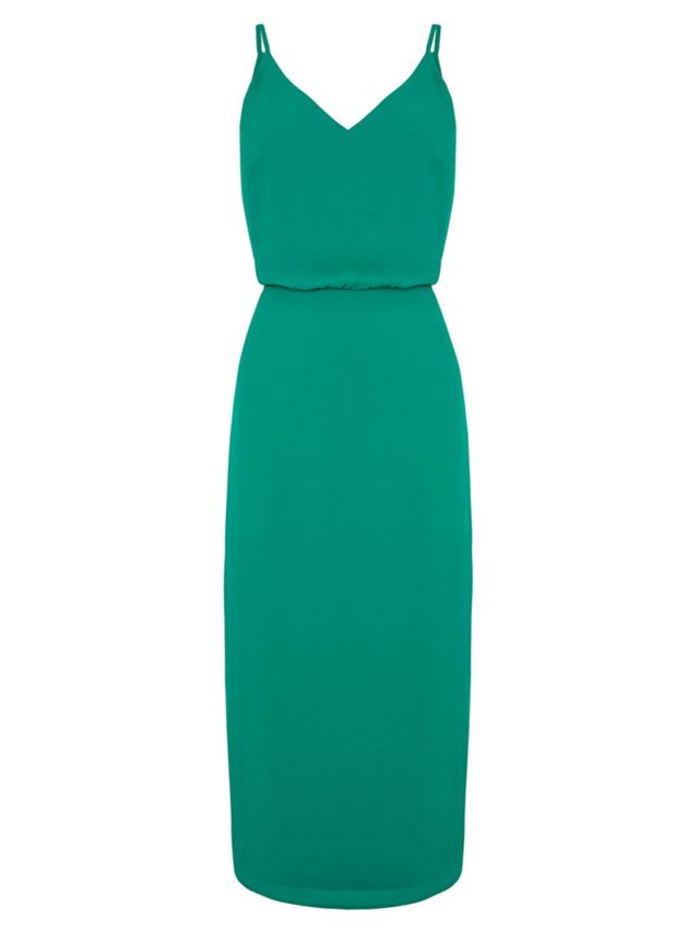 Oasis Tie Back Cami Dress, Mid Green, 6