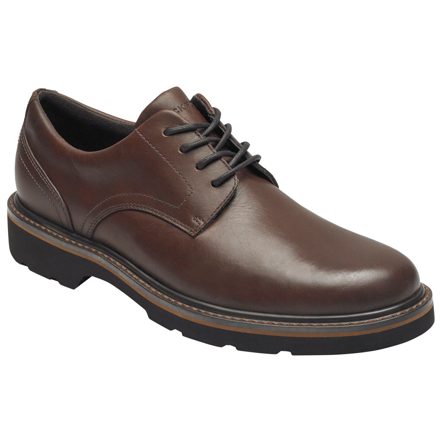 Rockport Charlee Waterproof Derby Shoes, Brown at John Lewis & Partners