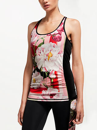 Ted Baker Fit to a T Sahara Bloom Print Vest Top, Multi/Red