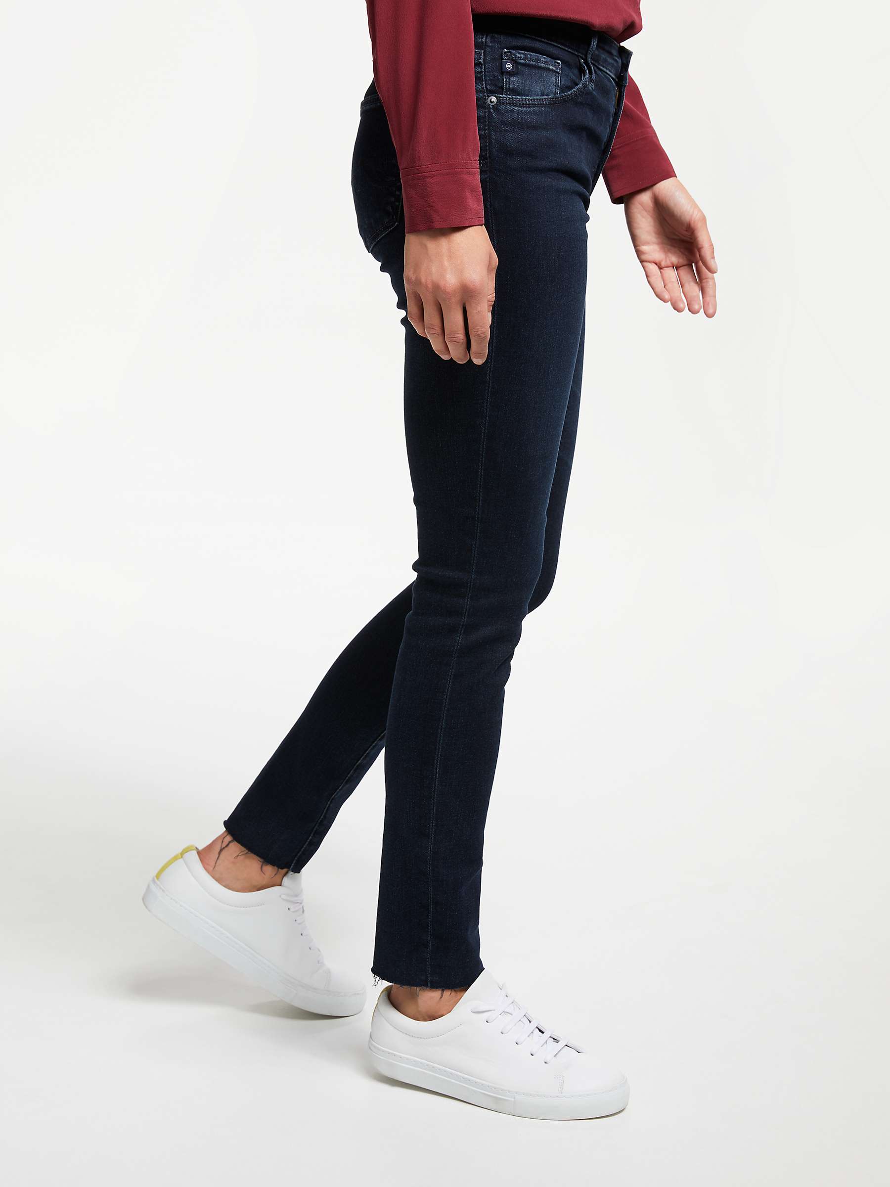 Buy AG The Prima Mid Rise Skinny Ankle Jeans, Yardbird Online at johnlewis.com