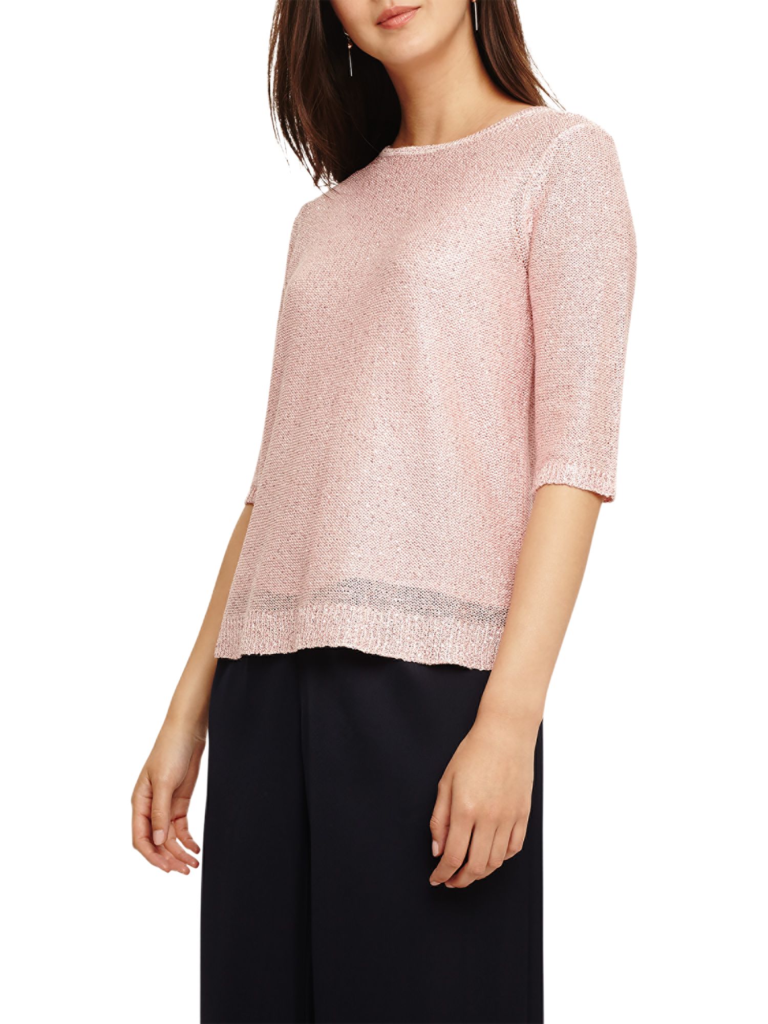 Phase Eight Caley Sequin Knit, Cameo